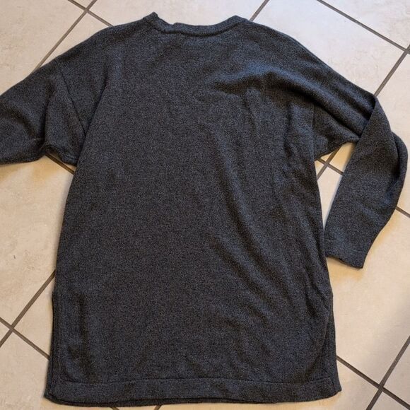 Randall Roy for William Kasper California Cashmere Sweater Charcoal Gray Crew M - Picture 8 of 9